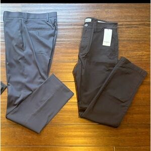 NEW Lot Of 2 - Perry Ellis Gray Dress Pants & Goodfellow Brown Khakis 30x32